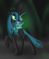 Size: 2500x3000 | Tagged: dead source, safe, artist:lunarskystorm, queen chrysalis, changeling, changeling queen, g4, female, high res, solo