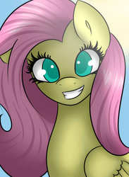 Size: 2200x3000 | Tagged: safe, artist:fairdahlia, fluttershy, g4, female, high res, looking at you, smiling, solo