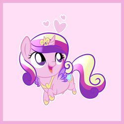 Size: 2100x2100 | Tagged: safe, artist:xwhitedreamsx, princess cadance, g4, chibi, female, high res, simple background, solo