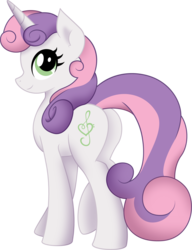 Size: 3283x4282 | Tagged: safe, artist:auburnborbon, sweetie belle, pony, unicorn, g4, .ai available, butt, female, high res, horn, mare, older, older sweetie belle, plot, simple background, solo, transparent background, vector