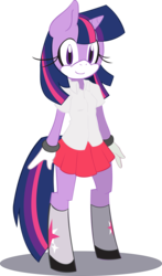Size: 9660x16467 | Tagged: safe, artist:mess-anime-artist, artist:the-red-thunder, twilight sparkle, anthro, unguligrade anthro, g4, absurd resolution, female, looking at you, simple background, smiling, solo, sonic the hedgehog (series), sonicified, style emulation, transparent background, vector