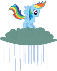 Size: 4000x4979 | Tagged: safe, artist:ragerer, rainbow dash, apple family reunion, g4, .svg available, absurd resolution, cloud, female, rain, simple background, solo, transparent background, vector