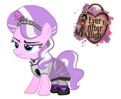 Size: 988x809 | Tagged: safe, artist:thunderfists1988, edit, diamond tiara, g4, cosplay, duchess swan, ever after high, female, simple background, solo, transparent background