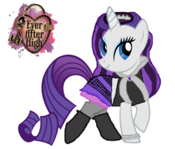 Size: 971x822 | Tagged: safe, artist:thunderfists1988, edit, rarity, g4, ever after high, female, raven queen, simple background, solo, transparent background