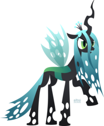 Size: 6224x7500 | Tagged: safe, artist:albsi, queen chrysalis, changeling, changeling queen, g4, absurd resolution, crown, female, jewelry, regalia, simple background, solo, transparent background, vector