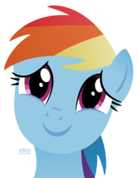 Size: 5000x6438 | Tagged: safe, artist:albsi, rainbow dash, g4, absurd resolution, female, simple background, smiling, solo, transparent background, vector