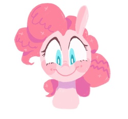 Size: 639x595 | Tagged: safe, artist:zaininn, pinkie pie, g4, female, pixiv, smiling, solo