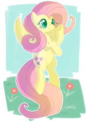 Size: 1500x2100 | Tagged: safe, artist:skippyskiddo, fluttershy, butterfly, pegasus, pony, g4, cute, female, flower, flying, mare, shyabetes, solo