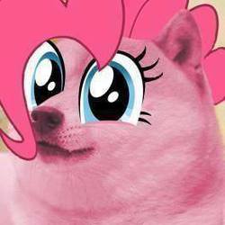 Size: 264x264 | Tagged: safe, artist:rayscratch, pinkie pie, shiba inu, g4, doge, female, solo