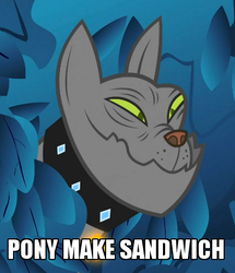 Size: 414x482 | Tagged: safe, edit, edited screencap, screencap, rover, diamond dog, mentally advanced series, a dog and pony show, g4, my little pony: friendship is magic, caption, image macro, meme, solo