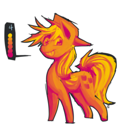 Size: 1280x1332 | Tagged: safe, artist:fauxsquared, applejack, g4, color palette challenge, female, limited palette, simple background, solo, transparent background