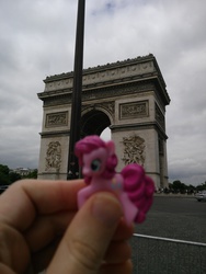 Size: 3120x4160 | Tagged: safe, artist:pims1978, arc de triomphe, france, irl, paris, photo, ponies around the world, toy