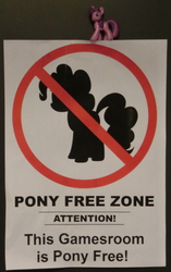 Size: 800x1274 | Tagged: safe, pinkie pie, twilight sparkle, g4, blind bag, bremen, female, first world anarchist, fuck the police, germany, irl, irony, mods are asleep, nipponcon, notice, photo, sign, toy