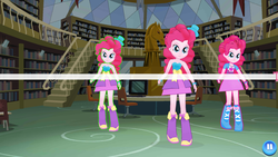 Size: 1920x1080 | Tagged: safe, gameloft, pinkie pie, equestria girls, g4, too many pinkie pies, fall formal outfits, multeity