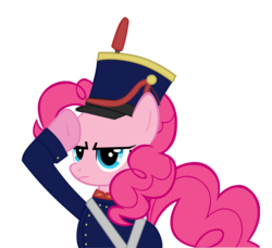 Size: 3000x2731 | Tagged: safe, artist:leandro1846, pinkie pie, g4, argentina, clothes, costume, female, grenadier, high res, mounted grenadier, soldier, solo, uniform