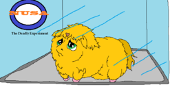 Size: 589x300 | Tagged: safe, artist:artist-kun, fluffy pony, experiment, fluffy pony foal, impending doom, solo, space