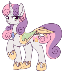 Size: 413x474 | Tagged: safe, artist:lulubell, sweetie belle, g4, female, older, saddle, simple background, solo, transparent background