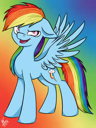 Size: 1936x2592 | Tagged: safe, artist:hayley1432, rainbow dash, g4, female, solo, spread wings