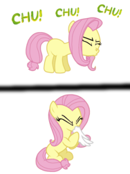 Size: 1536x2048 | Tagged: safe, alternate version, artist:blur001, artist:proponypal, fluttershy, g4, female, fetish, filly, handkerchief, nose blowing, small, sneezing, sneezing fetish, solo, tissue