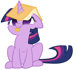 Size: 5072x4784 | Tagged: safe, artist:pinkamenaspy, twilight sparkle, g4, absurd resolution, book, derp, female, simple background, solo, transparent background, vector