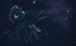 Size: 3341x2001 | Tagged: safe, artist:inlucidreverie, oc, oc only, oc:novagaze, pegasus, pony, female, galaxy, high res, mare, solo, stars