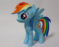 Size: 1021x810 | Tagged: safe, artist:robi, rainbow dash, g4, female, papercraft, pixiv, solo