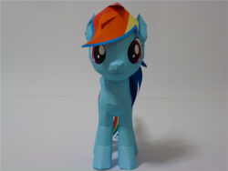 Size: 1080x810 | Tagged: safe, artist:robi, rainbow dash, g4, female, papercraft, pixiv, solo