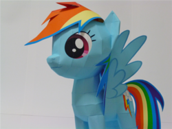 Size: 1080x810 | Tagged: safe, artist:robi, rainbow dash, g4, female, papercraft, pixiv, solo