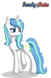 Size: 523x800 | Tagged: safe, artist:flutty, oc, oc only, oc:flora prima, france, french, frenchy-ponies, heterochromia, solo