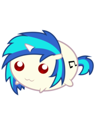 Size: 900x1200 | Tagged: safe, artist:leelah-sama, dj pon-3, vinyl scratch, g4, blob, blob ponies, cute, female, solo