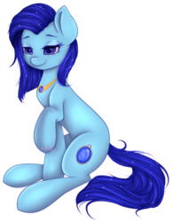 Size: 790x1011 | Tagged: safe, artist:leelah-sama, oc, oc only, oc:sapphire daze, earth pony, pony, cute, solo