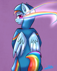 Size: 1024x1280 | Tagged: safe, artist:wolfy-pony, rainbow dash, anthro, g4, female, solo