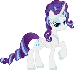 Size: 13297x12575 | Tagged: safe, artist:auburnborbon, rarity, alicorn, pony, g4, absurd resolution, alicornified, concave belly, crown, female, hoof shoes, jewelry, peytral, race swap, raricorn, regalia, slender, solo, thin