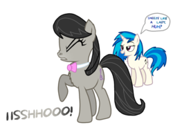 Size: 1024x768 | Tagged: safe, artist:proponypal, dj pon-3, octavia melody, vinyl scratch, g4, fetish, nose wrinkle, nostrils, sneezing, sneezing fetish, spray