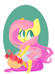 Size: 856x1162 | Tagged: safe, artist:looji, fluttershy, anthro, g4, ambiguous facial structure, clothes, dress, female, solo