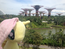 Size: 3264x2448 | Tagged: safe, artist:rx8racer, fluttershy, g4, high res, irl, photo, plushie, ponies around the world, singapore, supertree