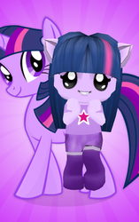 Size: 320x509 | Tagged: safe, artist:tayna1994, twilight sparkle, human, g4, smiling