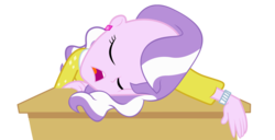 Size: 1572x804 | Tagged: safe, artist:pinkiespartygirl, edit, diamond tiara, equestria girls, g4, base used, female, simple background, sleeping, snoring, solo, transparent background, vector