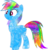 Size: 872x916 | Tagged: safe, artist:digiteku, artist:mortris, rainbow dash, g4, female, simple background, solo, transparent background, vector