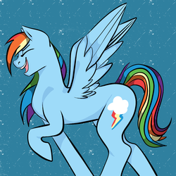 Size: 1024x1024 | Tagged: safe, artist:lele-capeli, rainbow dash, g4, female, solo