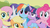 Size: 1280x720 | Tagged: safe, screencap, applejack, fluttershy, pinkie pie, rainbow dash, rarity, twilight sparkle, pony, g4, the return of harmony, female, mane six