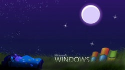 Size: 1600x900 | Tagged: safe, artist:evangel-windrunner, twilight sparkle, g4, female, microsoft windows, sleeping, solo, wallpaper, webcore, windows xp