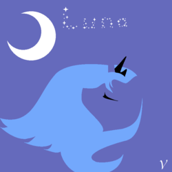 Size: 700x700 | Tagged: safe, princess luna, friendship is magic, g4, female, minimalist, s1 luna, solo