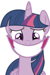 Size: 6184x9330 | Tagged: safe, artist:emooy13, edit, twilight sparkle, alicorn, pony, g4, trade ya!, absurd resolution, female, mare, rapeface, simple background, smiling, solo, transparent background, twilight sparkle (alicorn), vector, wat