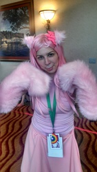 Size: 1836x3264 | Tagged: artist needed, safe, oc, oc:fluffle puff, human, convention, cosplay, cute, everfree northwest, everfree northwest 2014, irl, irl human, photo, solo