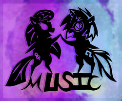 Size: 1848x1529 | Tagged: safe, artist:foxgirlkira, dj pon-3, octavia melody, vinyl scratch, g4