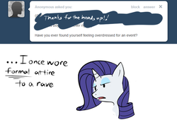 Size: 694x473 | Tagged: safe, artist:bambooharvester, rarity, g4, ask, female, rarity replies, solo, tumblr