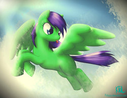 Size: 1024x796 | Tagged: safe, artist:pshyzomancer, oc, oc only, oc:aurora skies, cloud, cloudy, solo