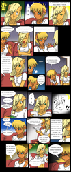 Size: 1280x3064 | Tagged: safe, artist:zoarenso, applejack, ms. harshwhinny, anthro, comic:harsh apples, g4, comic, harsh apples, mother, mother and daughter