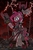 Size: 3000x4500 | Tagged: safe, artist:template93, pinkie pie, ork, pony, semi-anthro, g4, apocalypse, armor, badass, bipedal, chainsaw, city, claws, crossover, destruction, female, fence, fire, gun, iron gob, lightning, power klaw, solo, speedpaint, standing, time-lapse included, warhammer (game), warhammer 40k, xk-class end-of-the-world scenario